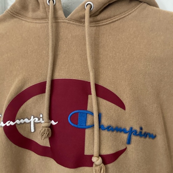 CHAMPION DOUBLE SCRIPT HOODIE SHOP Size Small - Picture 3 of 5